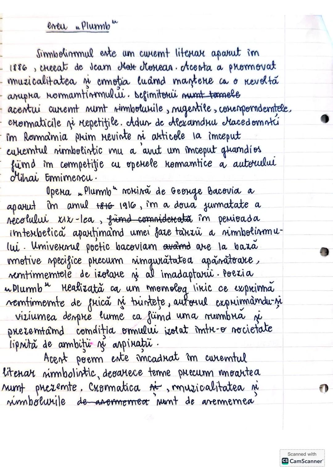 ereu Plumb
Simbolinmul este um curemt literar aparut im
- 1886, creeat de Jeam Hast Moreas. Acesta a promovat
- muzicalitatea si ermotia lu