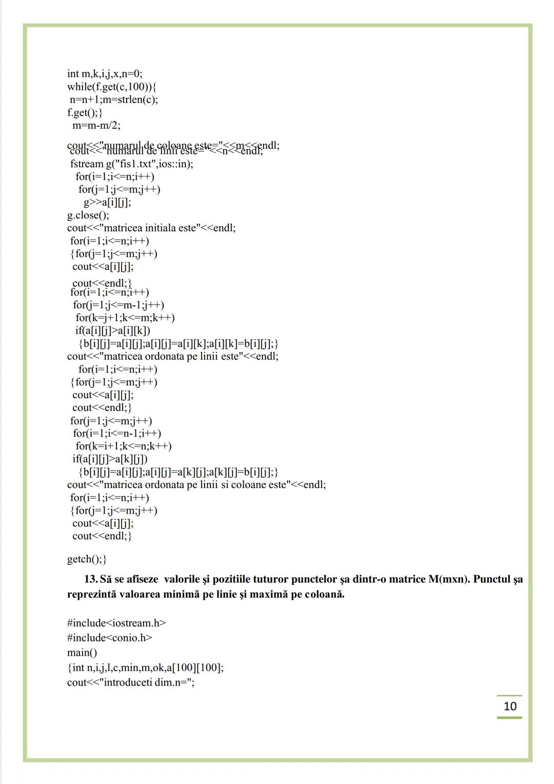 NECIU ILEANA
CULEGERE DE PROBLEME
REZOLVATE C/C++
ISBN 978-606-577-575-6
Editura Sfântul Ierarh Nicolae
2011 Recomandare
Cartea cu titlu
