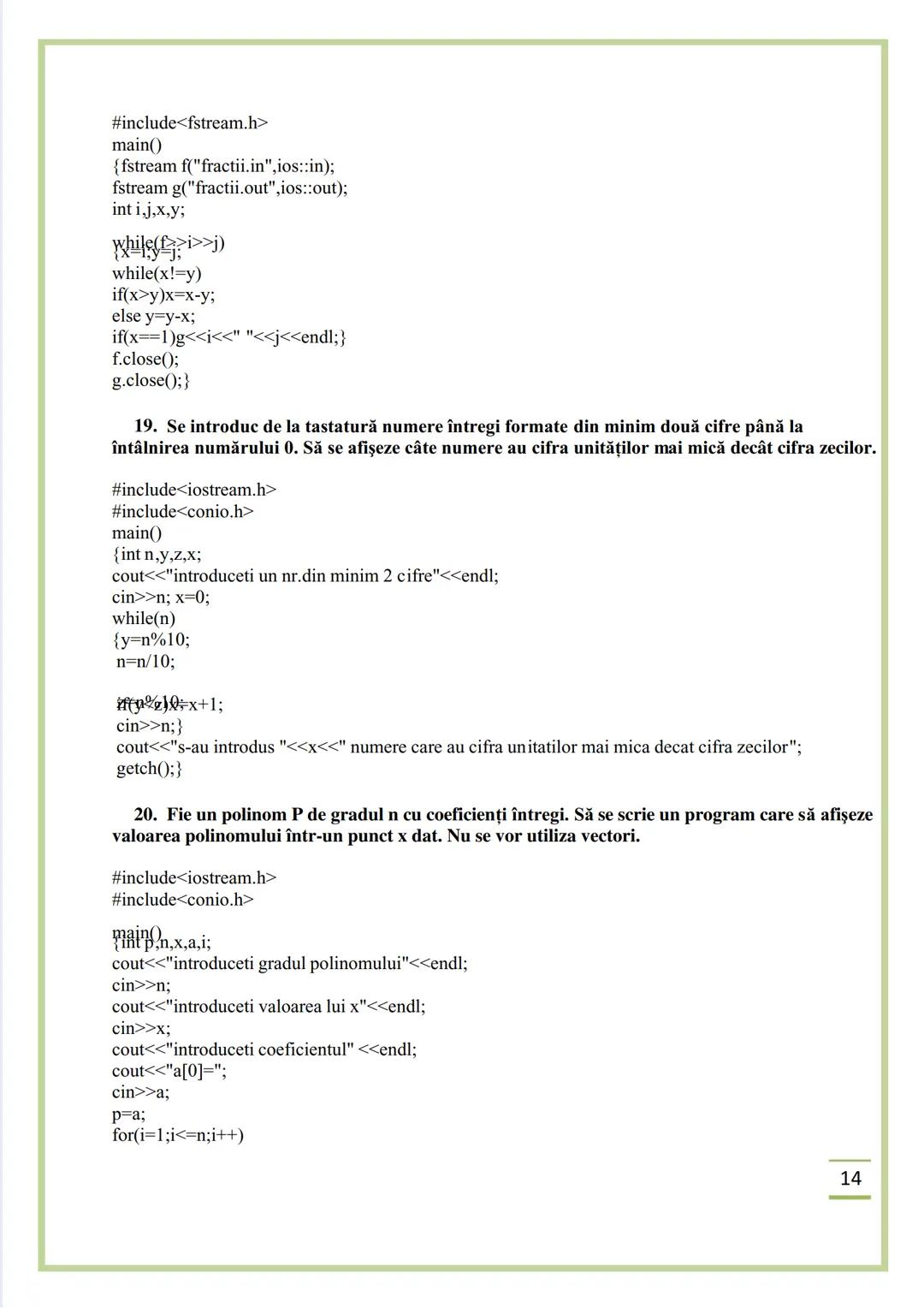 NECIU ILEANA
CULEGERE DE PROBLEME
REZOLVATE C/C++
ISBN 978-606-577-575-6
Editura Sfântul Ierarh Nicolae
2011 Recomandare
Cartea cu titlu