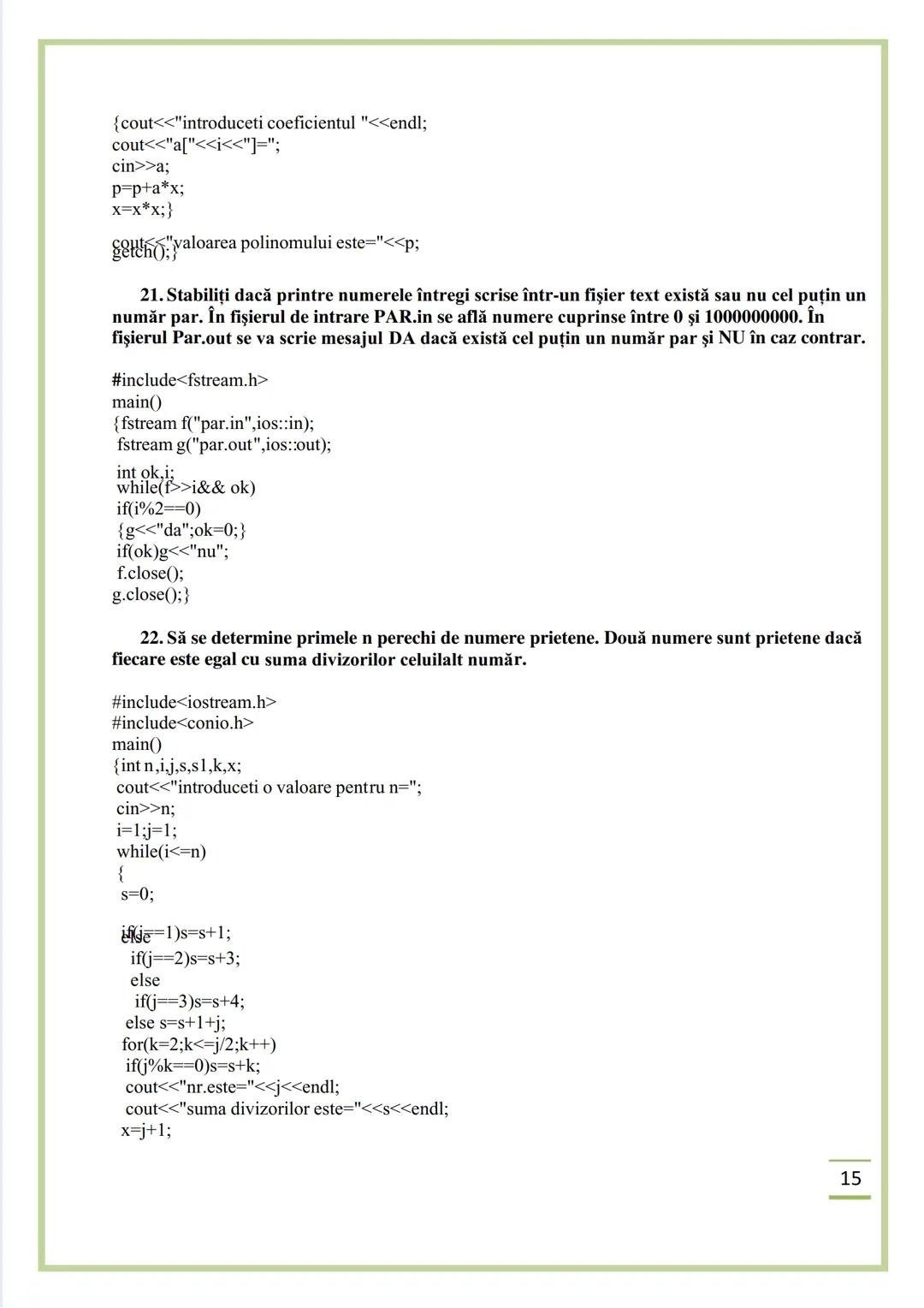 NECIU ILEANA
CULEGERE DE PROBLEME
REZOLVATE C/C++
ISBN 978-606-577-575-6
Editura Sfântul Ierarh Nicolae
2011 Recomandare
Cartea cu titlu