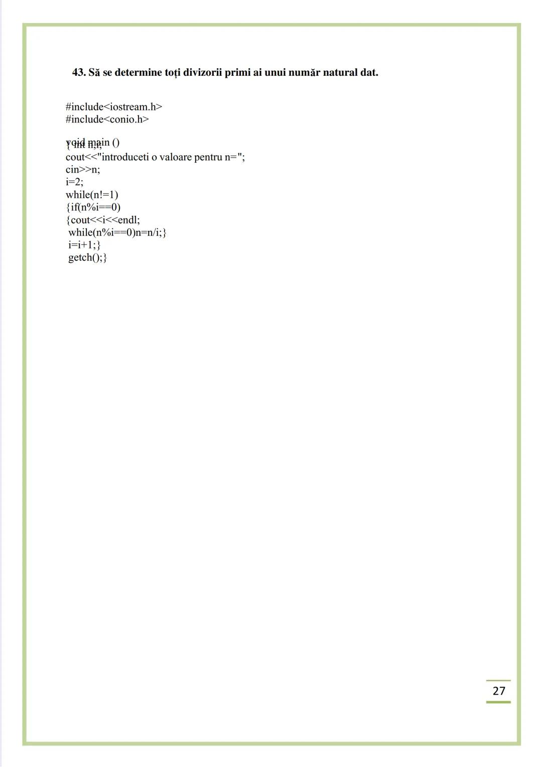 NECIU ILEANA
CULEGERE DE PROBLEME
REZOLVATE C/C++
ISBN 978-606-577-575-6
Editura Sfântul Ierarh Nicolae
2011 Recomandare
Cartea cu titlu