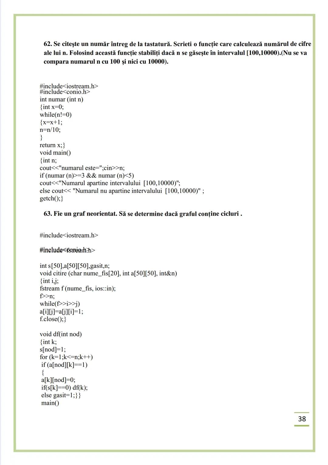 NECIU ILEANA
CULEGERE DE PROBLEME
REZOLVATE C/C++
ISBN 978-606-577-575-6
Editura Sfântul Ierarh Nicolae
2011 Recomandare
Cartea cu titlu