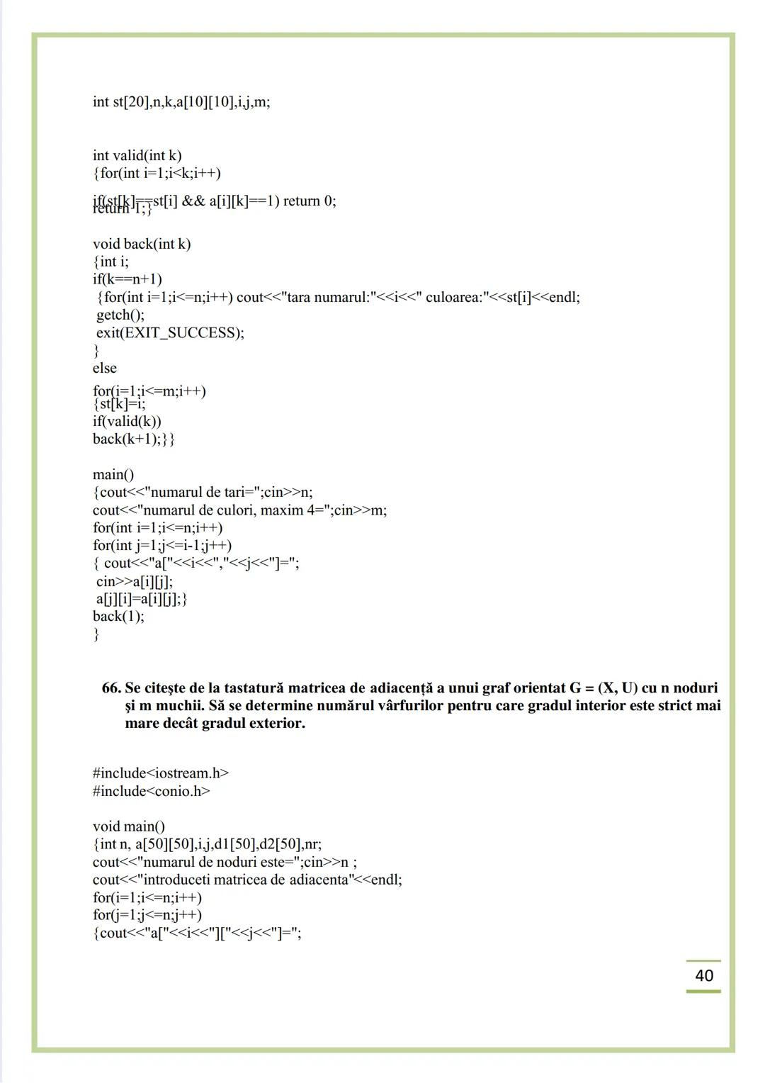 NECIU ILEANA
CULEGERE DE PROBLEME
REZOLVATE C/C++
ISBN 978-606-577-575-6
Editura Sfântul Ierarh Nicolae
2011 Recomandare
Cartea cu titlu