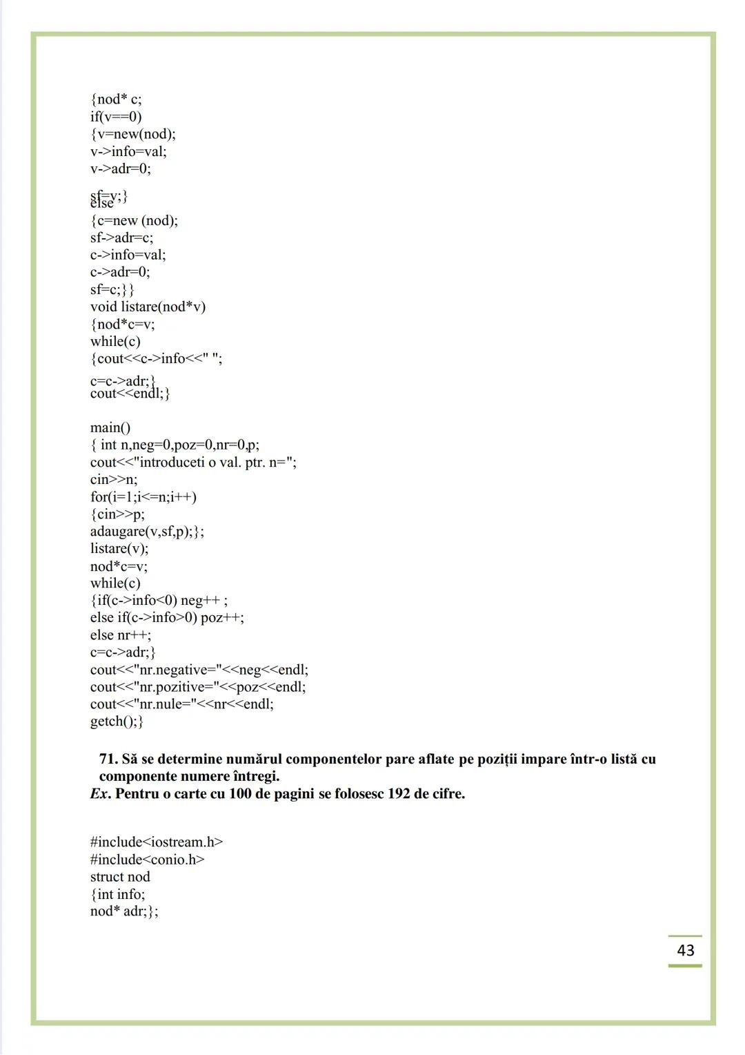 NECIU ILEANA
CULEGERE DE PROBLEME
REZOLVATE C/C++
ISBN 978-606-577-575-6
Editura Sfântul Ierarh Nicolae
2011 Recomandare
Cartea cu titlu