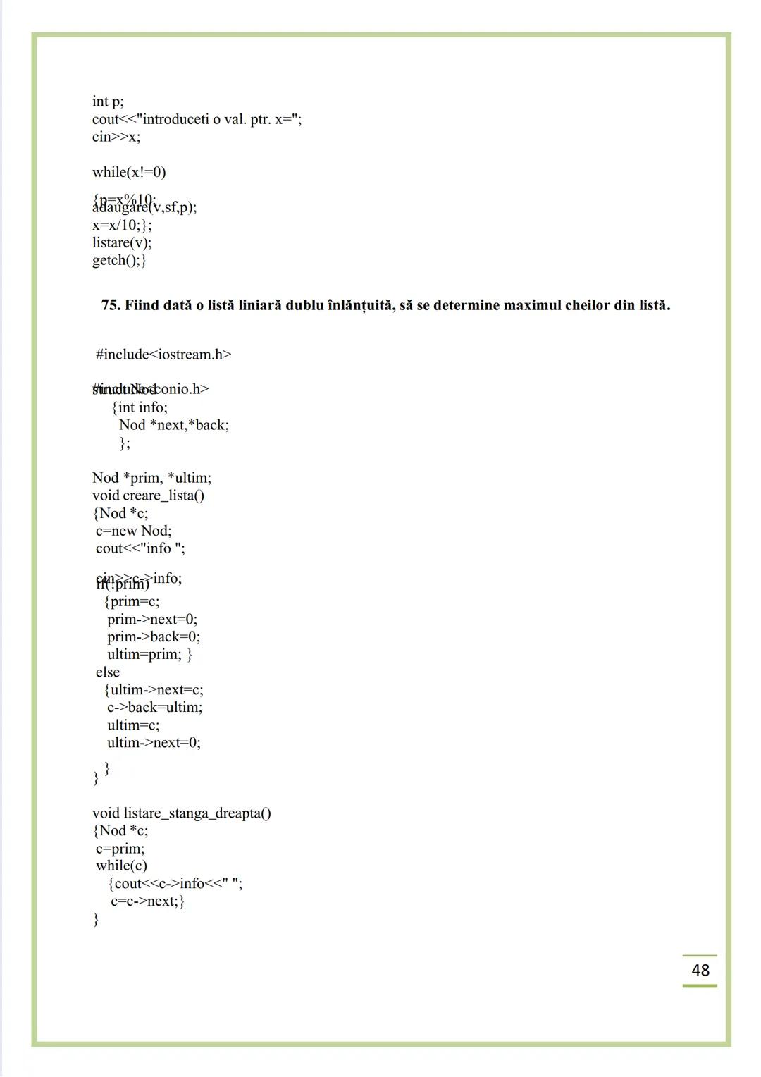 NECIU ILEANA
CULEGERE DE PROBLEME
REZOLVATE C/C++
ISBN 978-606-577-575-6
Editura Sfântul Ierarh Nicolae
2011 Recomandare
Cartea cu titlu