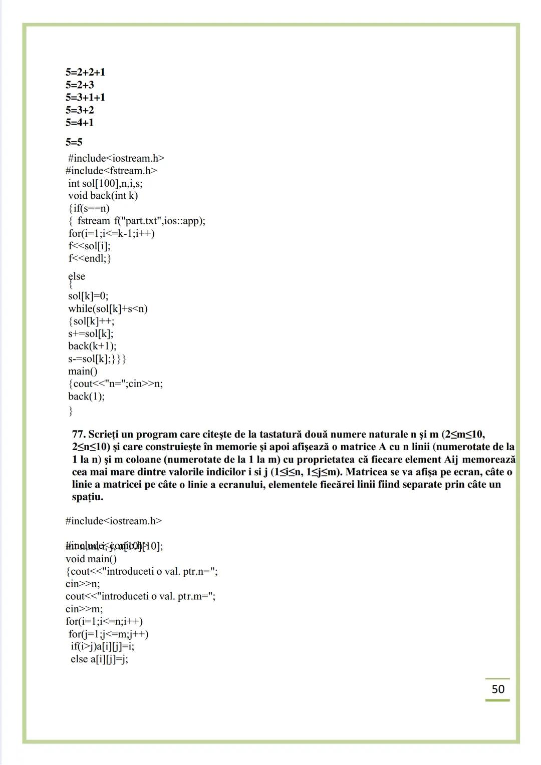 NECIU ILEANA
CULEGERE DE PROBLEME
REZOLVATE C/C++
ISBN 978-606-577-575-6
Editura Sfântul Ierarh Nicolae
2011 Recomandare
Cartea cu titlu