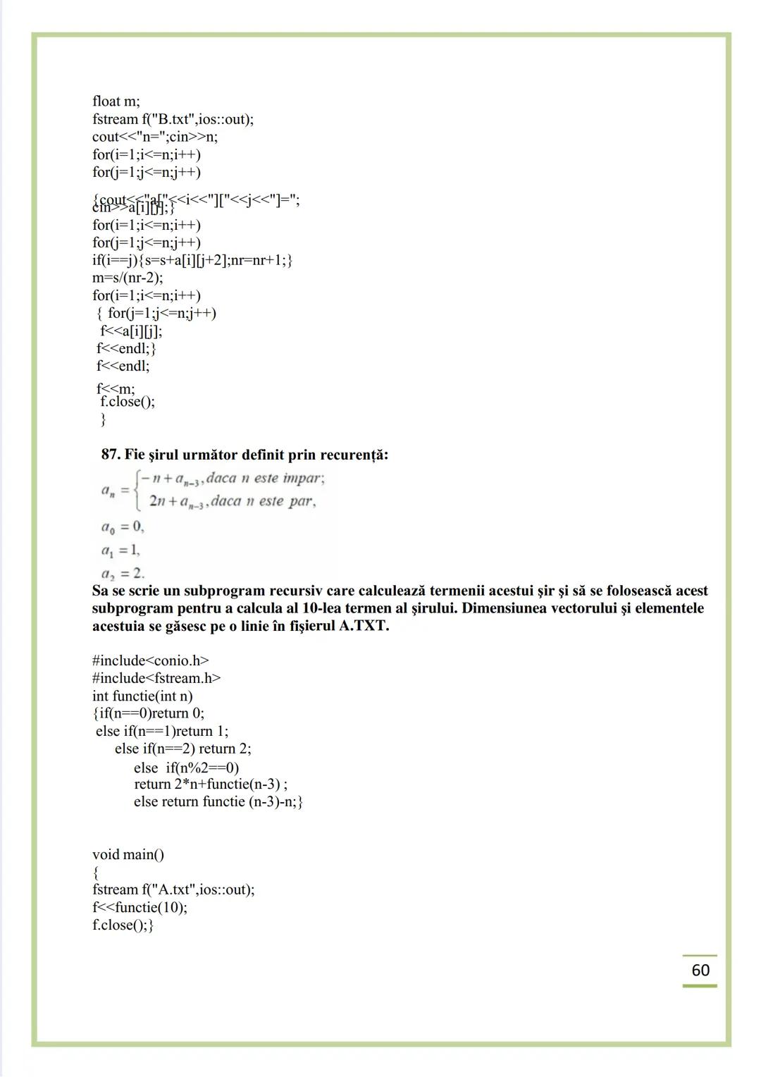 NECIU ILEANA
CULEGERE DE PROBLEME
REZOLVATE C/C++
ISBN 978-606-577-575-6
Editura Sfântul Ierarh Nicolae
2011 Recomandare
Cartea cu titlu