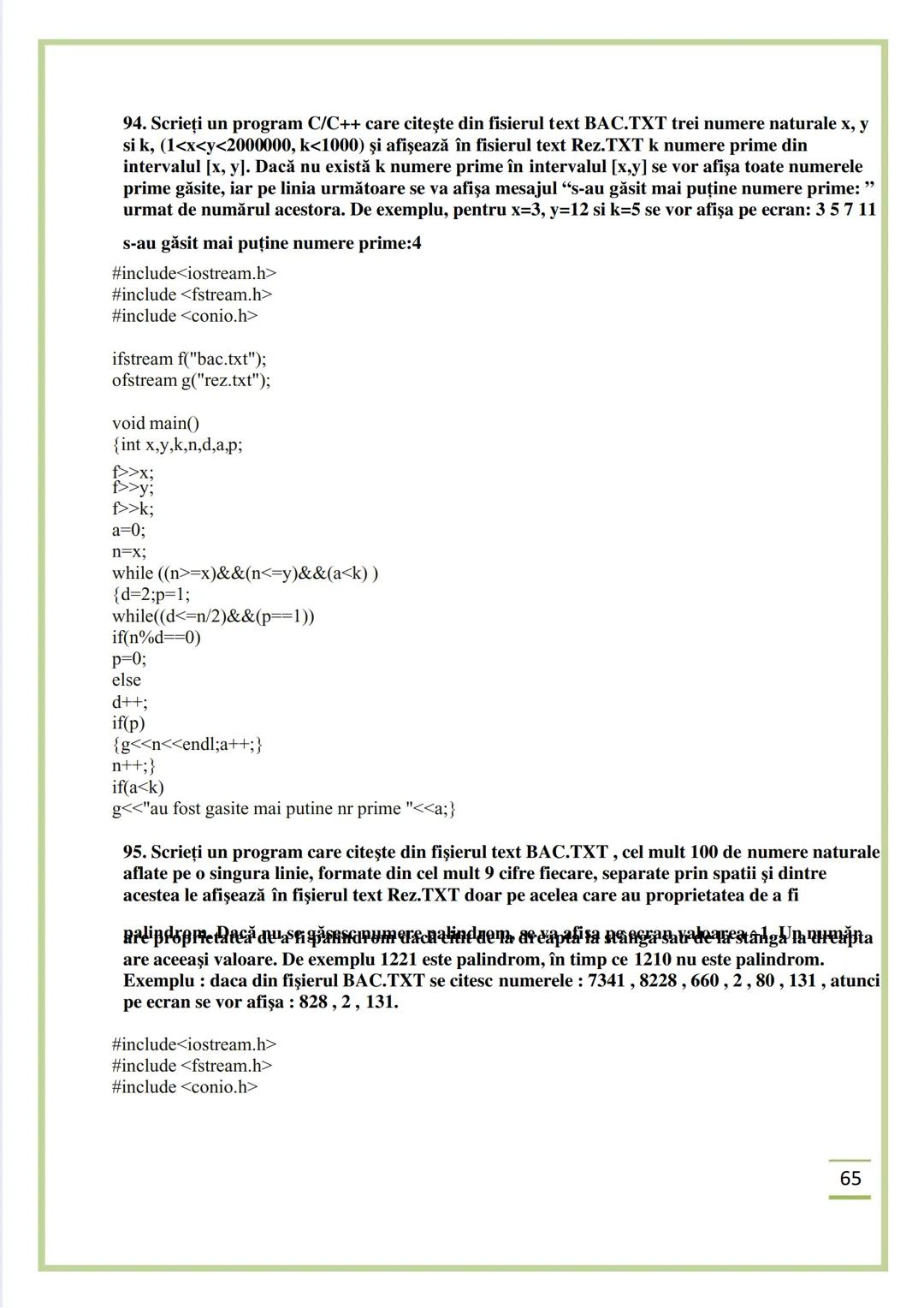 NECIU ILEANA
CULEGERE DE PROBLEME
REZOLVATE C/C++
ISBN 978-606-577-575-6
Editura Sfântul Ierarh Nicolae
2011 Recomandare
Cartea cu titlu
