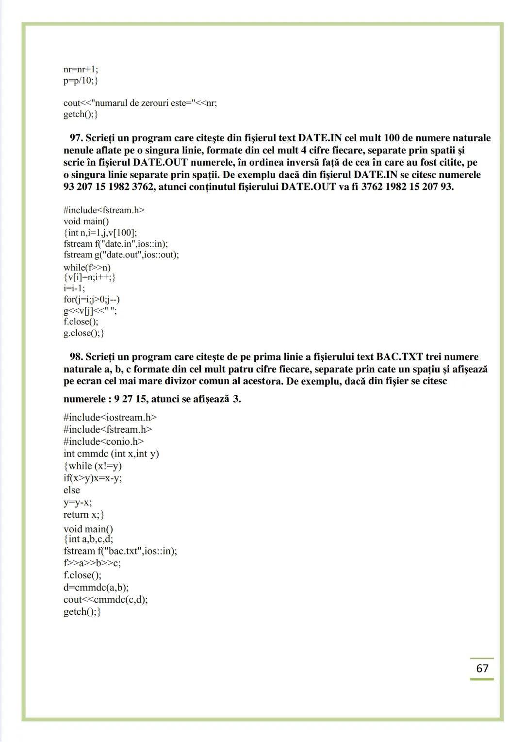 NECIU ILEANA
CULEGERE DE PROBLEME
REZOLVATE C/C++
ISBN 978-606-577-575-6
Editura Sfântul Ierarh Nicolae
2011 Recomandare
Cartea cu titlu