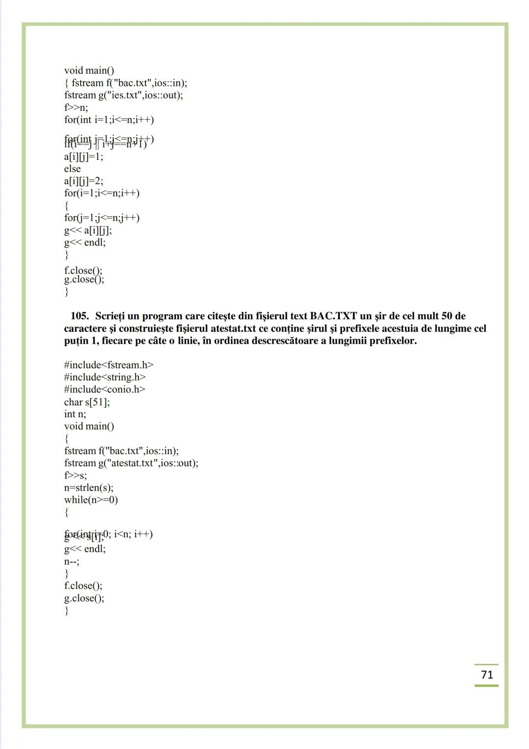 NECIU ILEANA
CULEGERE DE PROBLEME
REZOLVATE C/C++
ISBN 978-606-577-575-6
Editura Sfântul Ierarh Nicolae
2011 Recomandare
Cartea cu titlu