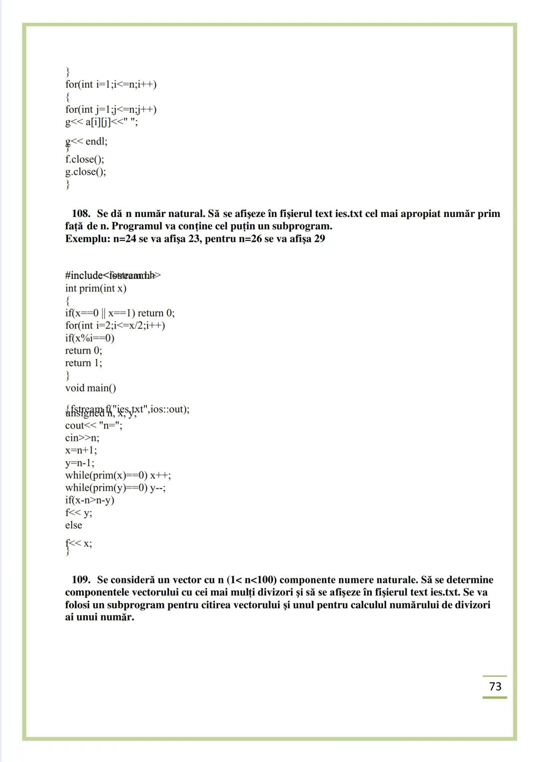 NECIU ILEANA
CULEGERE DE PROBLEME
REZOLVATE C/C++
ISBN 978-606-577-575-6
Editura Sfântul Ierarh Nicolae
2011 Recomandare
Cartea cu titlu