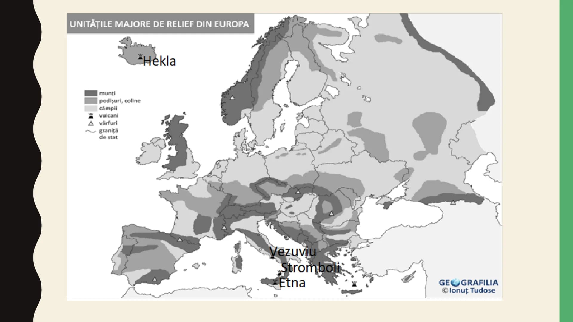 EUROPA- UNITĂŢILE
MAJORE DE RELIEF
PROF. BONCUȚIU SIMONA
COLEGIUL NAȚIONAL,,AVRAM IANCU” CÎMPENI # UNITĂŢILE MAJORE DE RELIEF DIN EUROPA
P