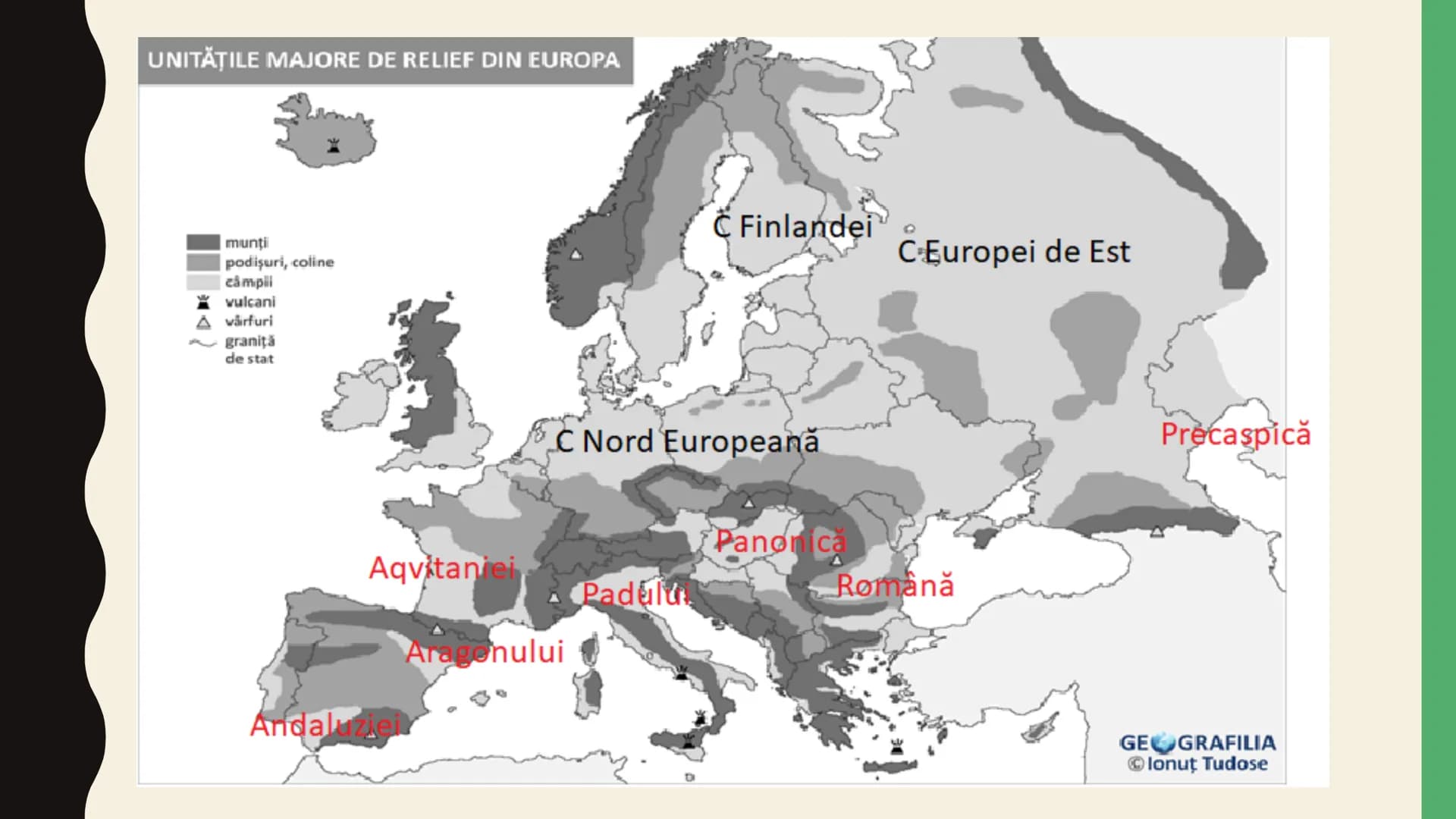 EUROPA- UNITĂŢILE
MAJORE DE RELIEF
PROF. BONCUȚIU SIMONA
COLEGIUL NAȚIONAL,,AVRAM IANCU” CÎMPENI # UNITĂŢILE MAJORE DE RELIEF DIN EUROPA
P
