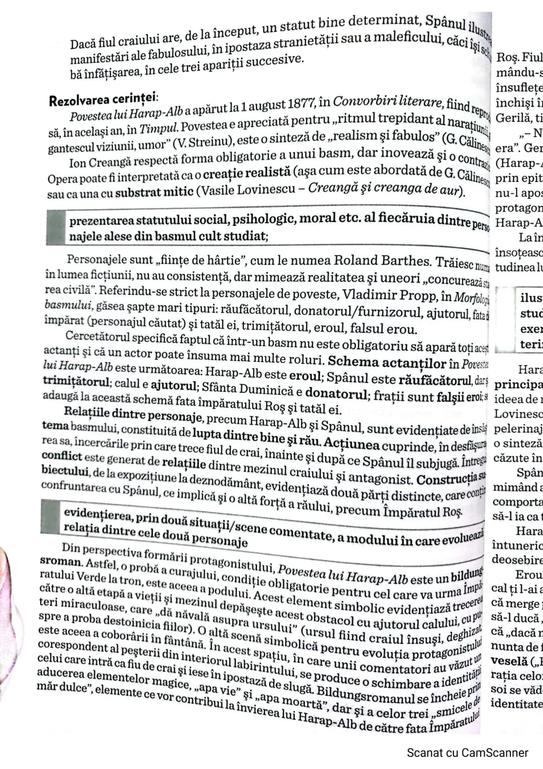 # GENUL EPIC
# BASMUL CULT
Povestea lui Harap-Alb, lon Creangă
Posibile teme de reflecție:
- Tema şi viziunea despre lume;
- Particularit
