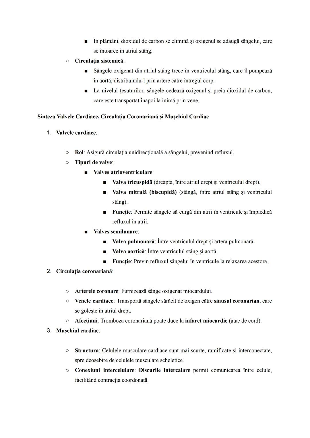# Sistemului Cardiovascular
1. Componentele sistemului cardiovascular:
- Inima: Acționează ca o pompă care furnizează sânge întregului organ