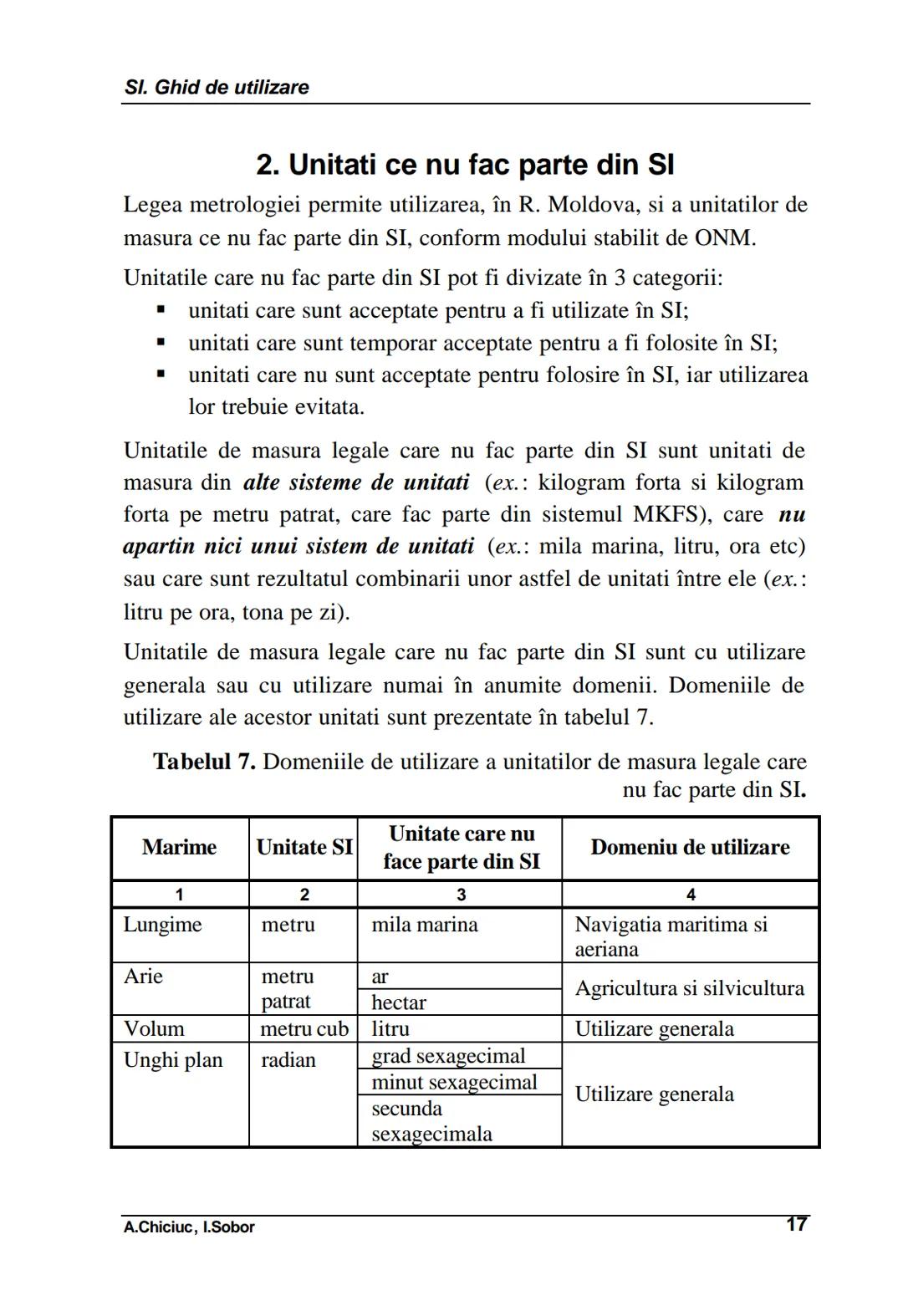 # 1. Unitati si prefixe SI
Unitati si prefixe SI
Se numeste unitate de masura o marime particulara a unei marimi
fizice, definita si adopta