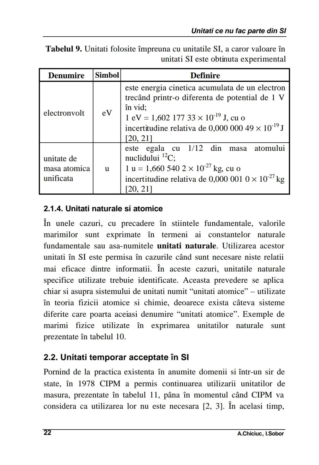 # 1. Unitati si prefixe SI
Unitati si prefixe SI
Se numeste unitate de masura o marime particulara a unei marimi
fizice, definita si adopta