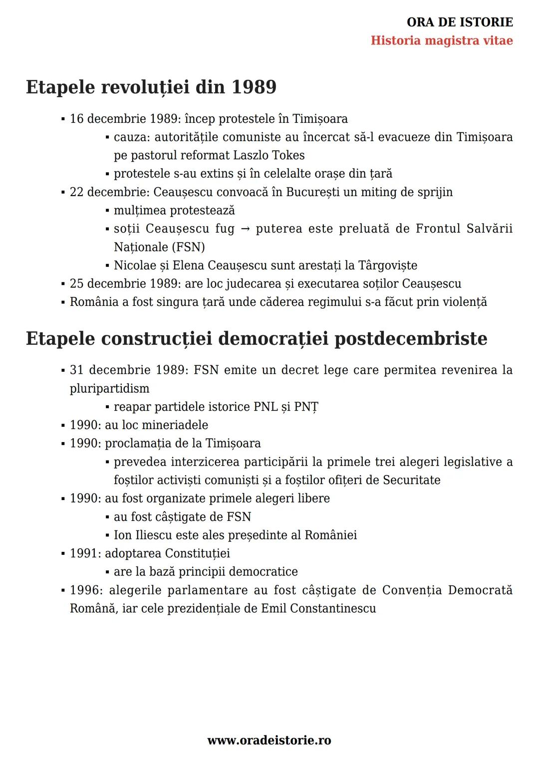 --- OCR Start ---
ORA DE ISTORIE
Historia magistra vitae
România postbelică. Stalinism,
național-comunism și disidență
anticomunistă. Constr