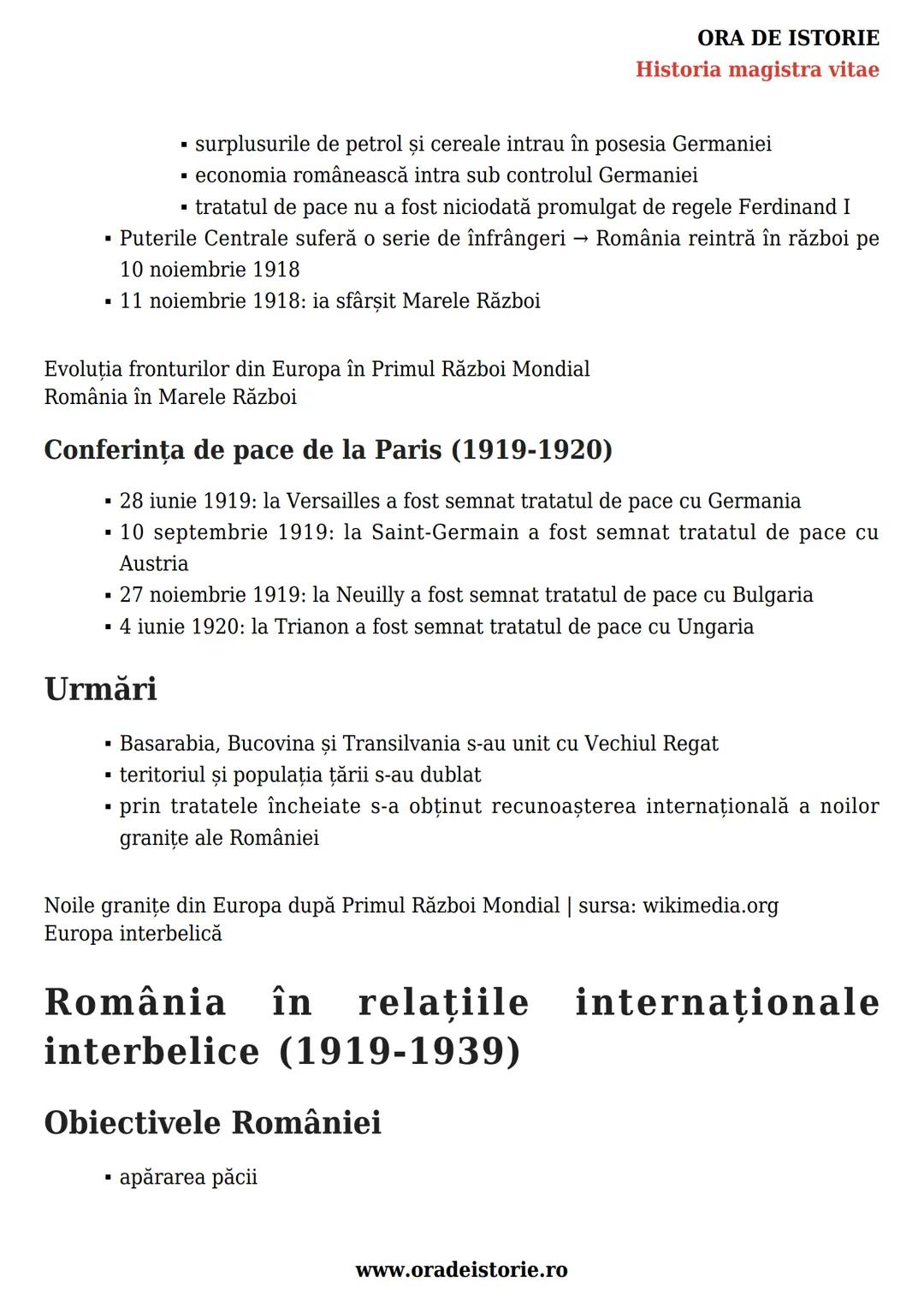 # ORA DE ISTORIE
Historia magistra vitae
# România și concertul european: de
la "criza orientală” la marile alianțe
ale secolului XX
Schiţ