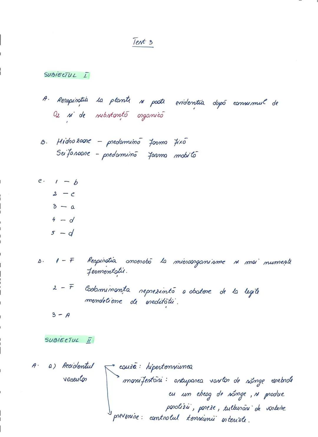Ministerul Educaţiei
Centrul Naţional de Politici şi Evaluare în Educaţie
Examenul național de bacalaureat 2021
Proba E. d)
Biologie vegetal