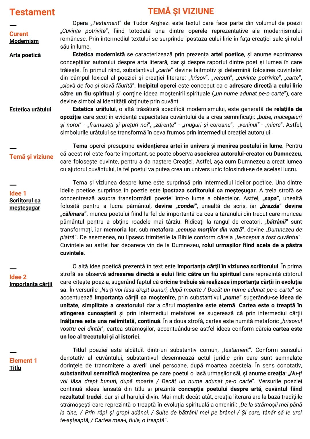 # Opere și curente
# Limba și literatura Română # Curente literare
1. Umanismul/Iluminismul
- importanţa progresului / a educaţiei
- impor