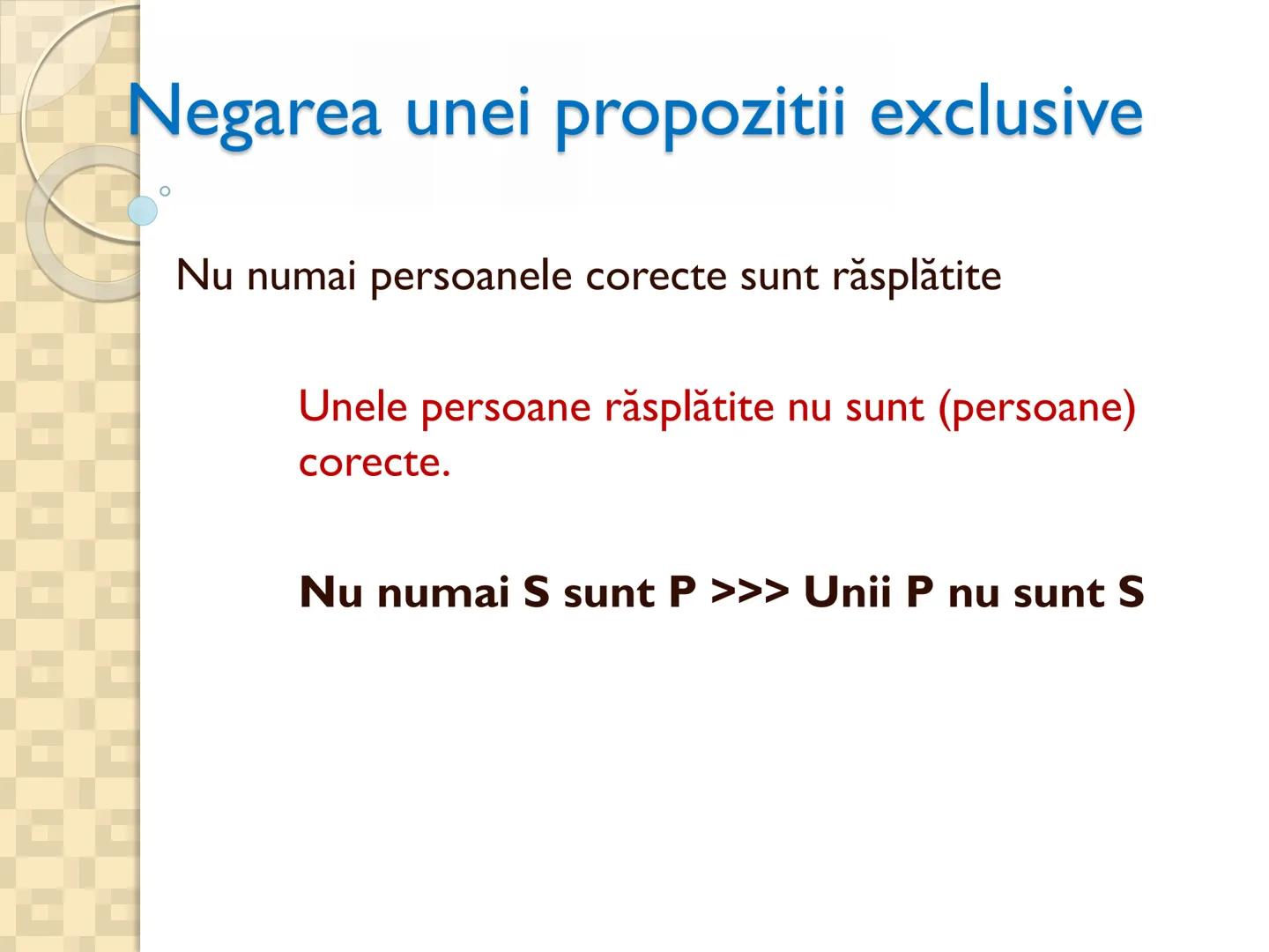 # PROPOZITIILE CATEGORICE
- Sunt cele mai simple propoziții logice
- Sunt propozitiile in care un termen se afirma (raport de
concordan