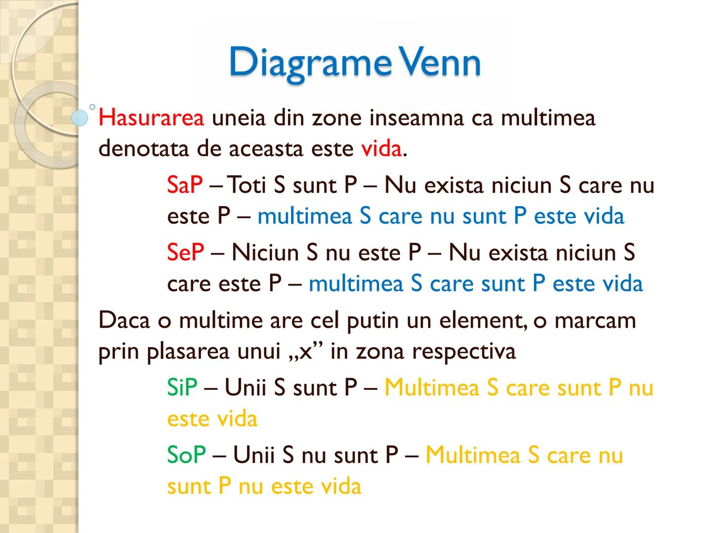 # PROPOZITIILE CATEGORICE
- Sunt cele mai simple propoziții logice
- Sunt propozitiile in care un termen se afirma (raport de
concordan