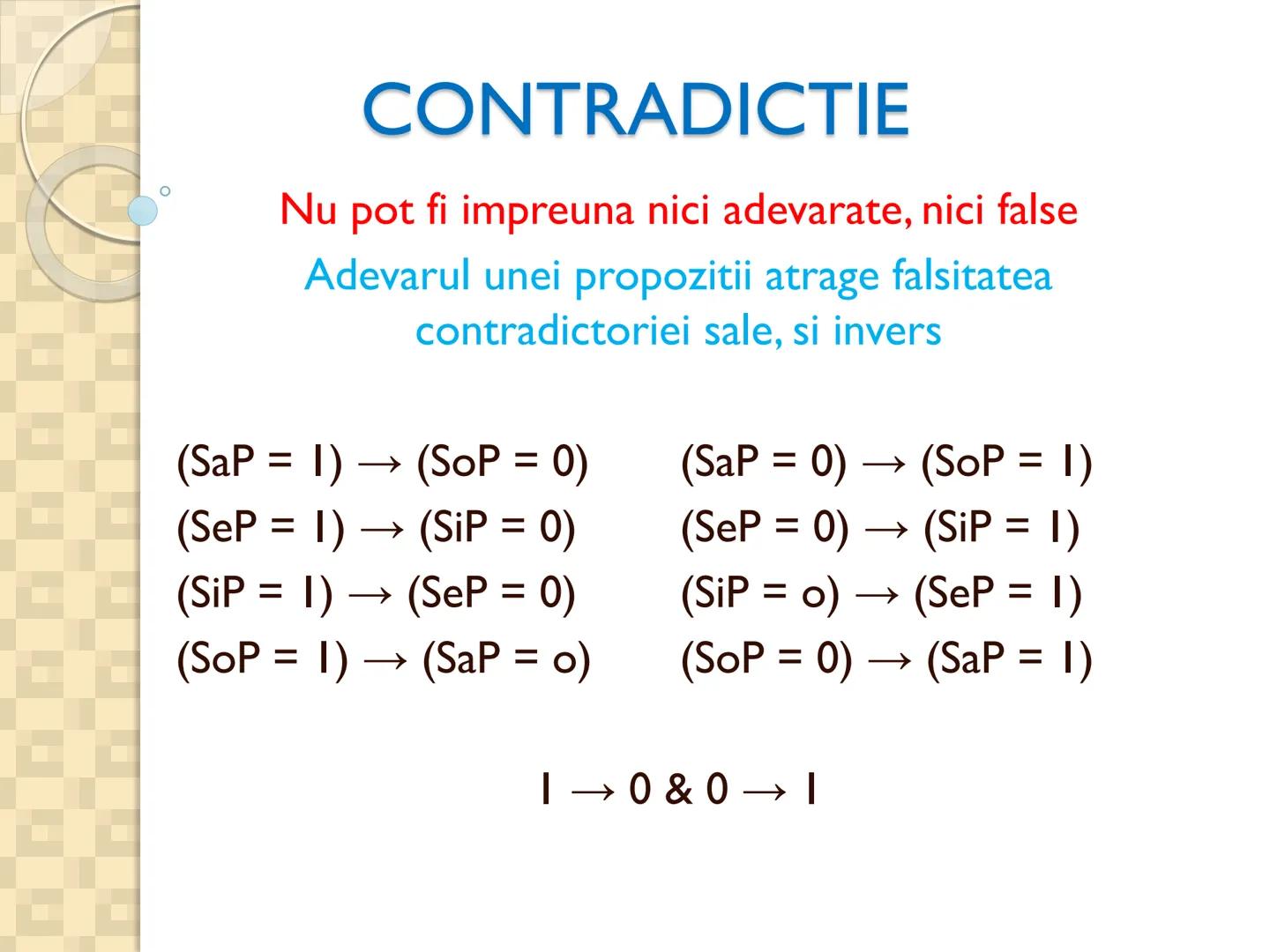# PROPOZITIILE CATEGORICE
- Sunt cele mai simple propoziții logice
- Sunt propozitiile in care un termen se afirma (raport de
concordan
