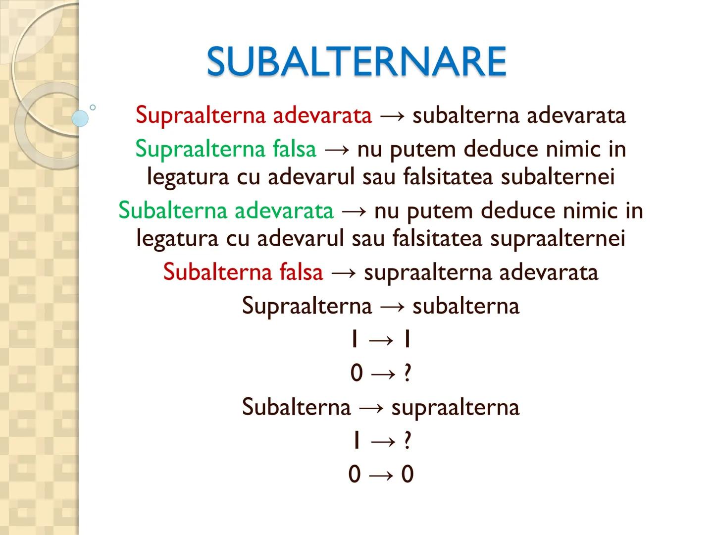 # PROPOZITIILE CATEGORICE
- Sunt cele mai simple propoziții logice
- Sunt propozitiile in care un termen se afirma (raport de
concordan