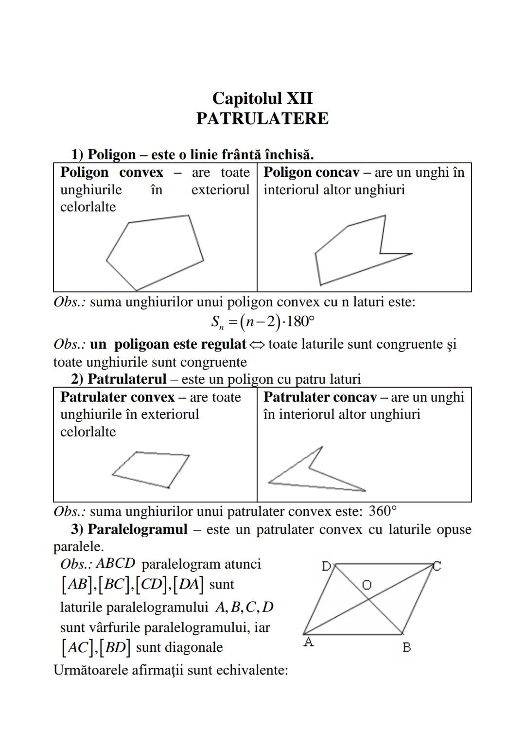 --- OCR Start ---
Ovidiu Bădescu
a) ABCD este paralelogram
Pregătire esențială EVALUARE NAŢIONALĂ, teorie
b) AB || DC, BC || AD (adică latur
