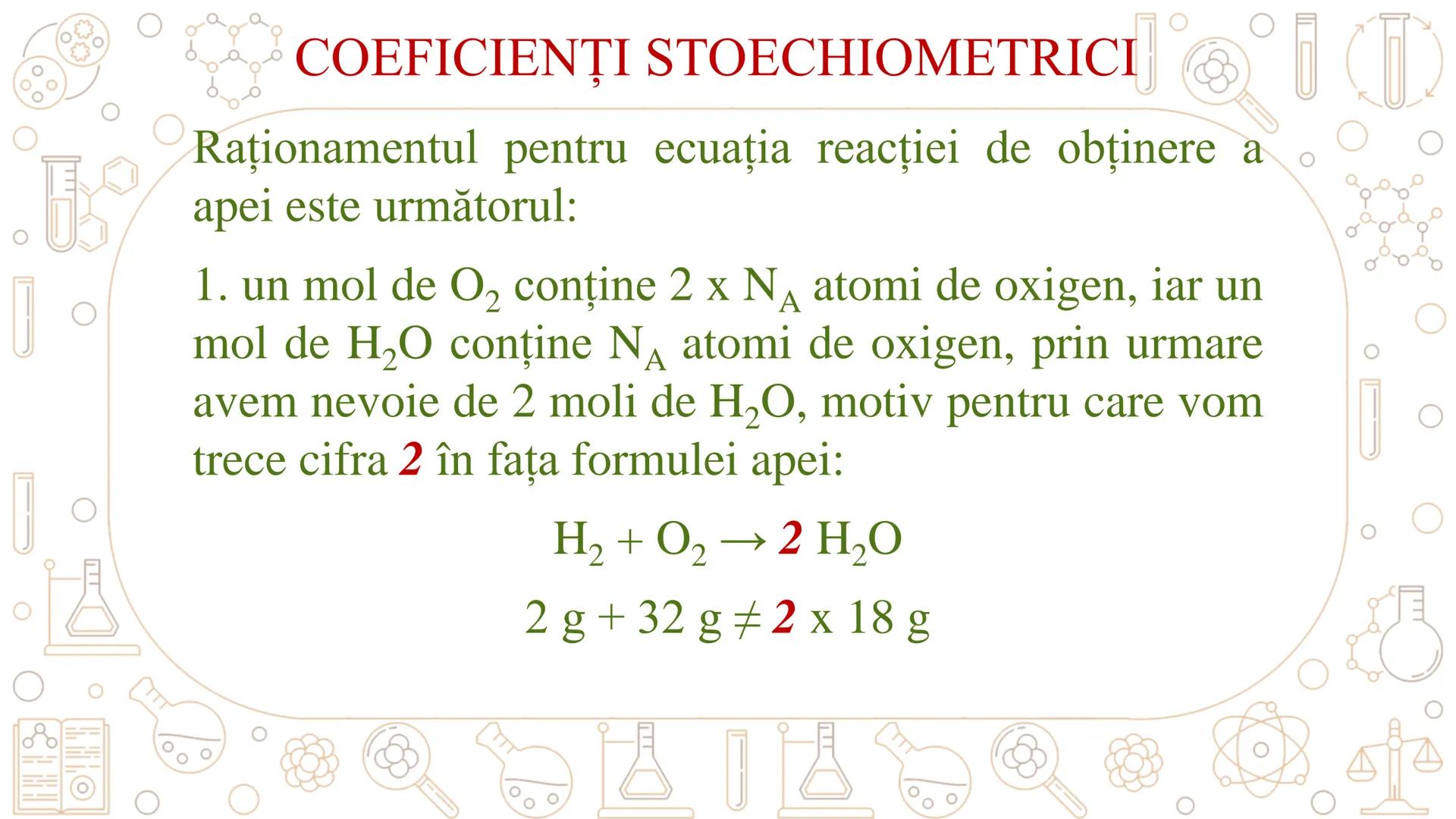 # REACȚII CHIMICE
ECUAȚIA REACȚIEI CHIMICE # REACȚIA CHIMICĂ
Fenomenul chimic prin care una sau mai multe
substanțe se transformă în alte