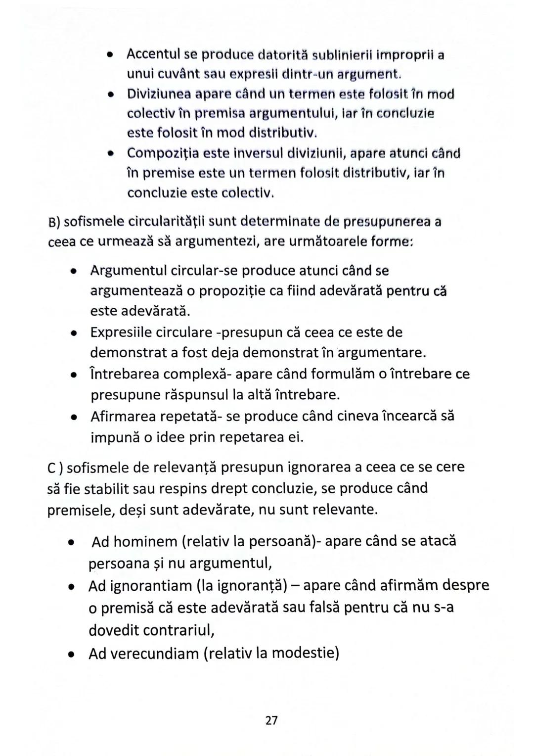 --- OCR Start ---
Logică și argumentare
1.1. Definiție: Logica este știința demonstrației, bazată pe
aplicabilitate, studiază formele şi leg
