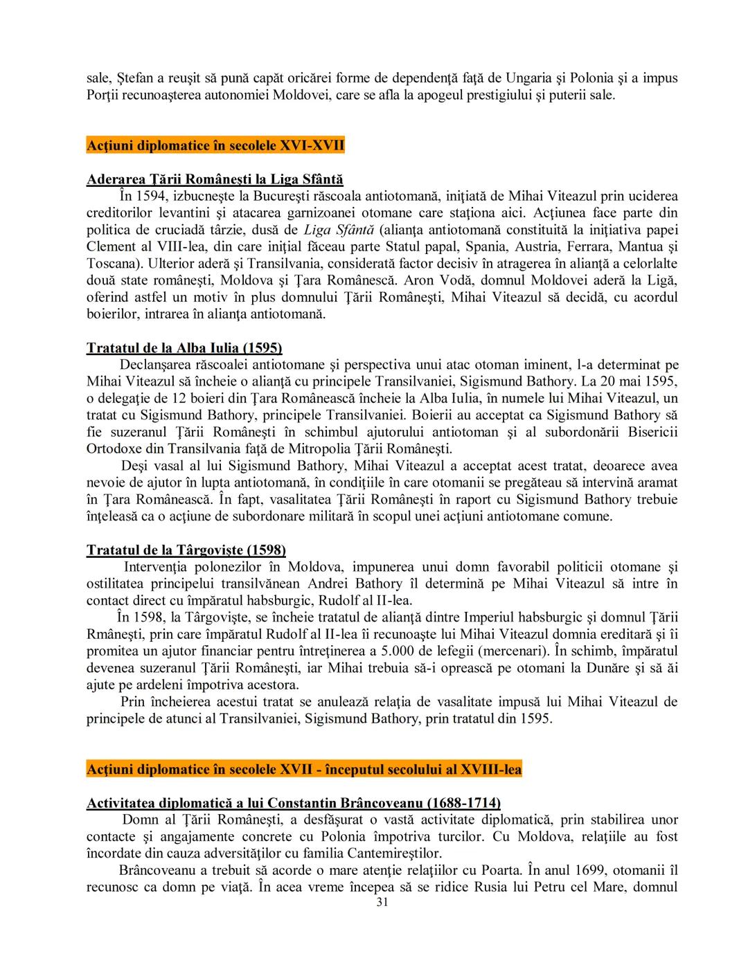 Tema 3
SPAŢIUL ROMÂNESC ÎNTRE DIPLOMAȚIE ȘI CONFLICT ÎN EVUL
MEDIU ȘI LA ÎNCEPUTURILE MODERNITĂŢII
A. CADRUL GENERAL
În secolele al XVI-l