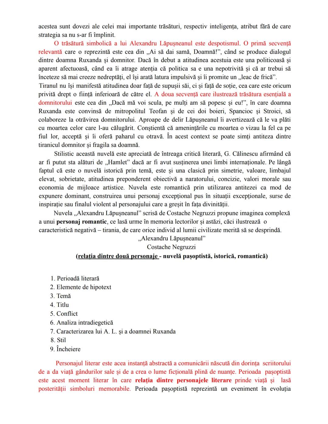 # „Alexandru Lăpușneanul”
Costache Negruzzi
(particularități nuvelă pașoptistă, istorică, romantică)
1. Perioadă/curent literar + două tră