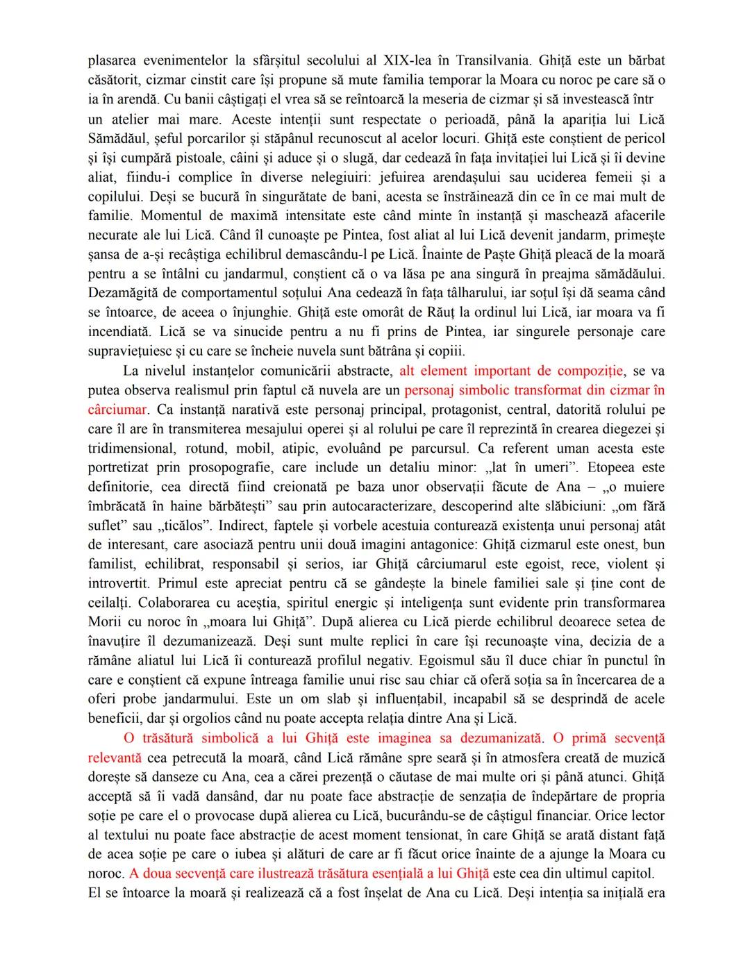 # „Moara cu noroc"
Ioan Slavici
(particularități nuvelă realistă, Epoca marilor clasici)
1. Perioadă/curent literar + două trăs. argumentat