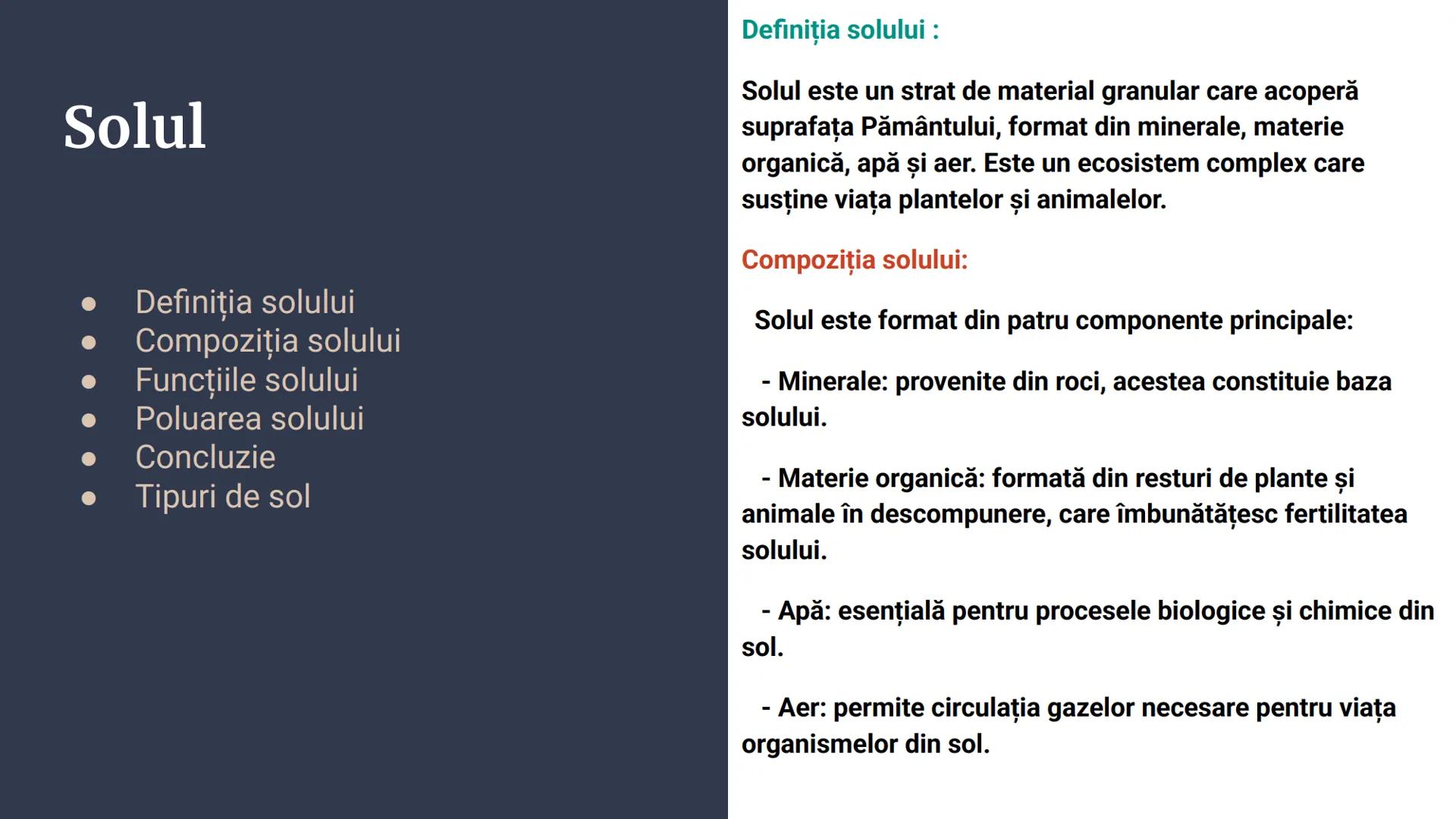 # Apa,Solul și Aerul
PROIECT CHIMIE Apa
• Rolul apei în natură
• Rolul apei în viața umană
• Răspândirea apei în natură
• Poluarea apei în