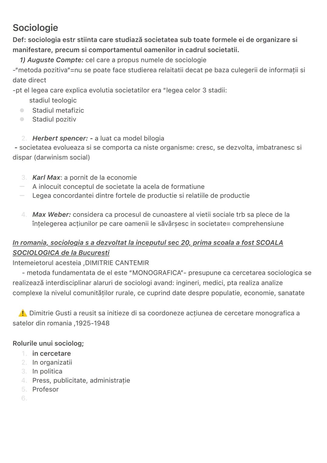 --- OCR Start ---
Sociologie
Def: sociologia estr stiinta care studiază societatea sub toate formele ei de organizare si
manifestare, precum