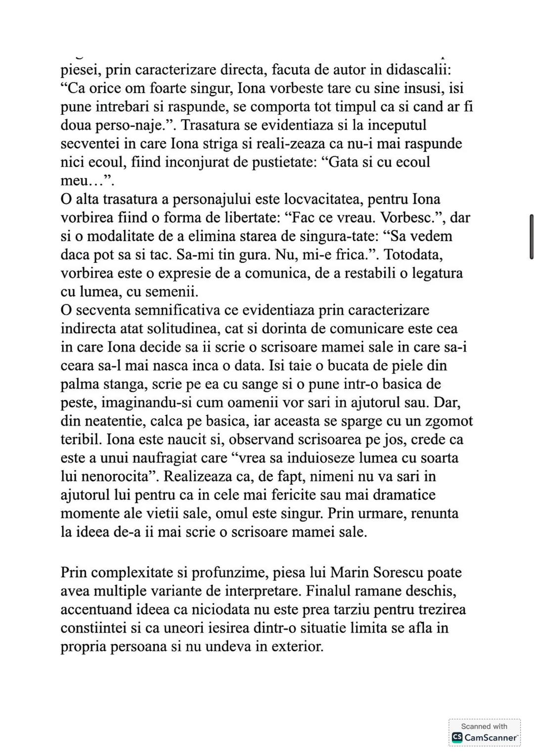 "Iona"
de Marin Sorescu
-tema si viziune-
Neomodernismul este un curent ce se manifesta in perioada
1960-1980, constituind o revigorare a p