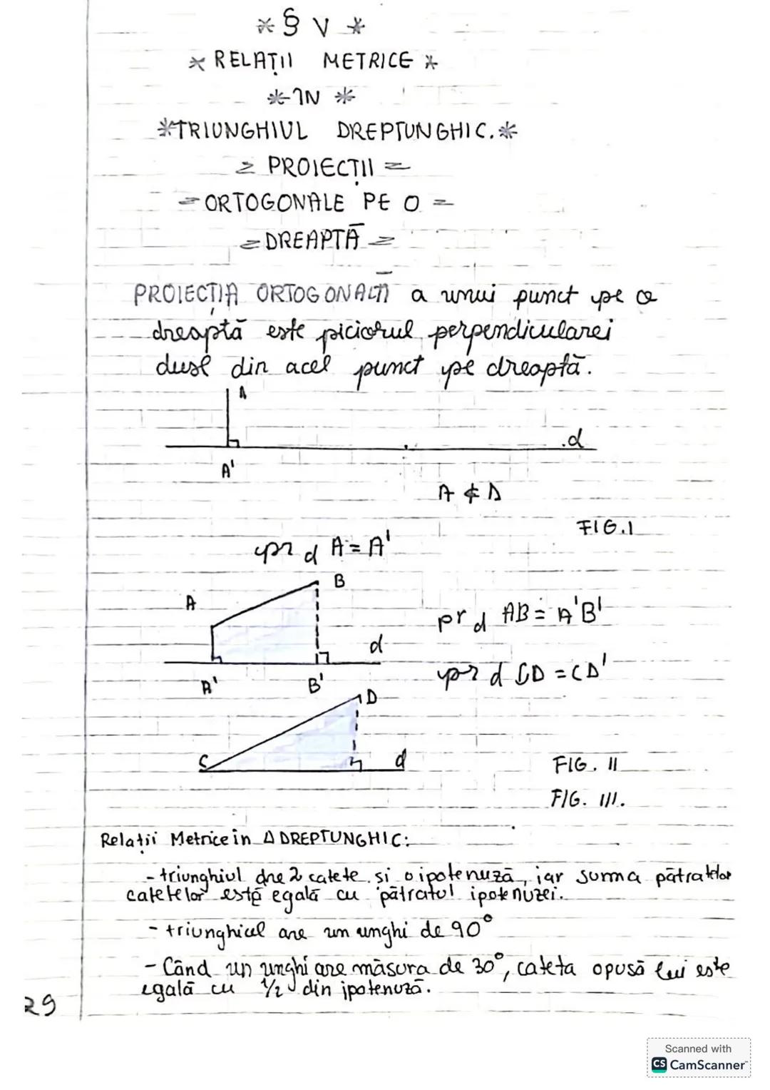 * S VIX
* TRIGONOMETRIE.*
* NOTIUNI *
Se aplică doar în triunghiul dreptunghic.
• Sinusul
$sin = \frac{cateta \cdot opusa}{ipotenusa}$
• Cos