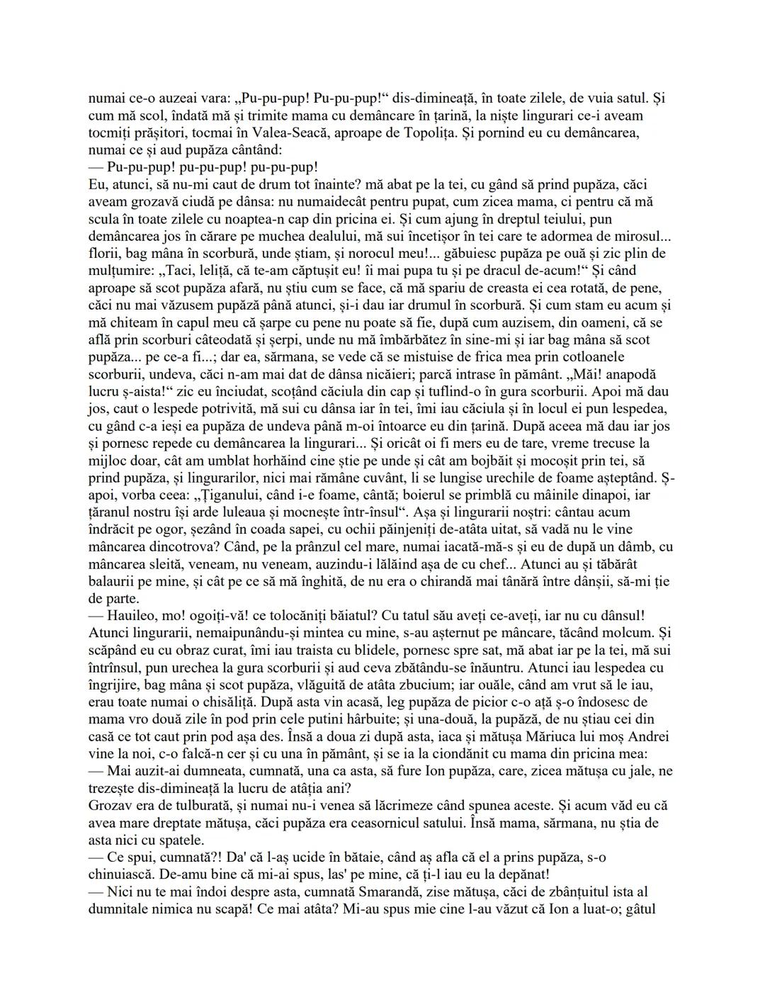 Amintiri din copilărie
de Ion Creangă
Stau câteodată şi-mi aduc aminte ce vremi și ce oameni mai erau în părțile noastre pe
când începusem