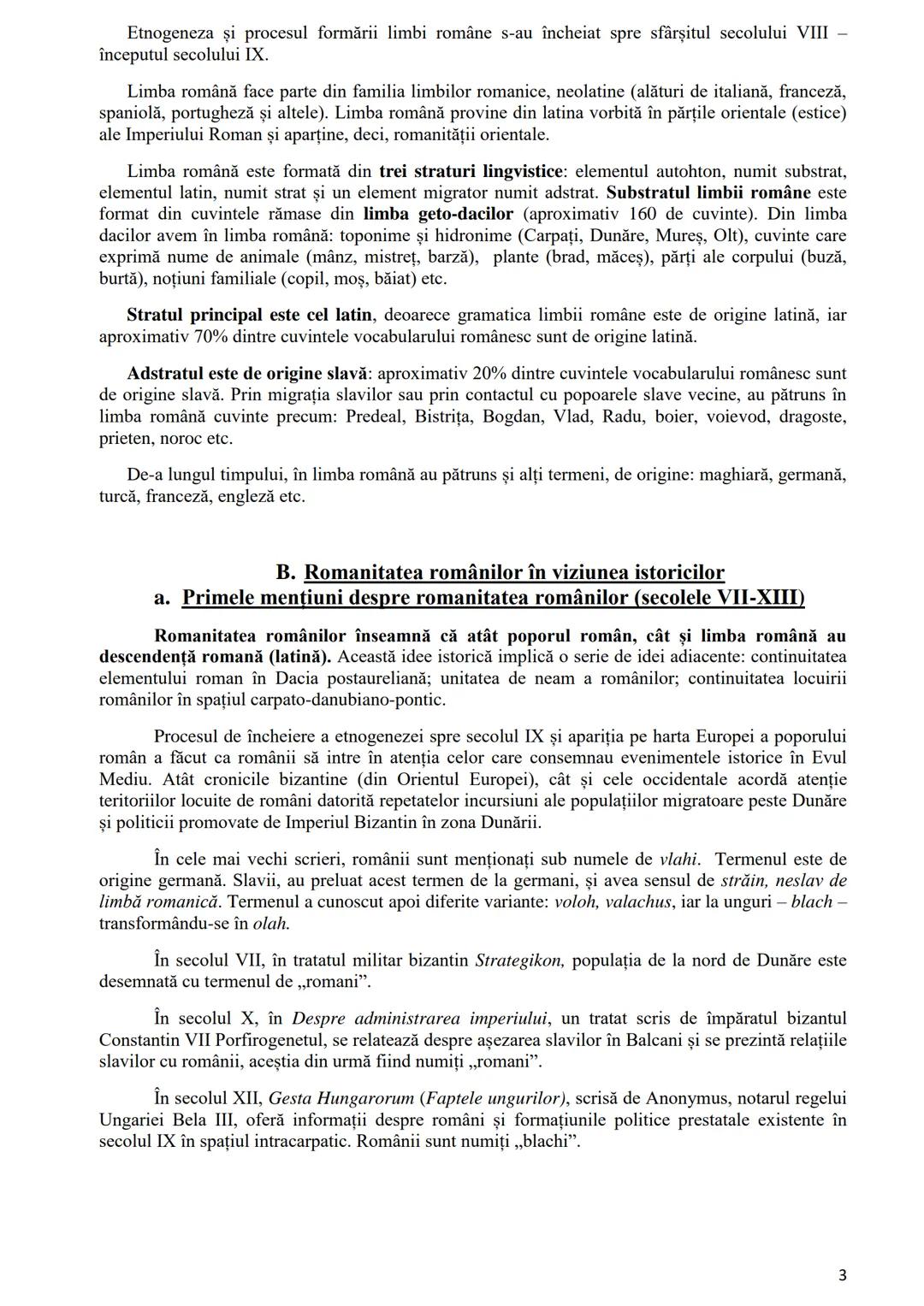 # TEMA 1. ROMANITATEA ROMÂNILOR ÎN VIZIUNEA ISTORICILOR
## A. Identitatea românilor
Strămoşii românilor, geto-dacii erau organizați în tri