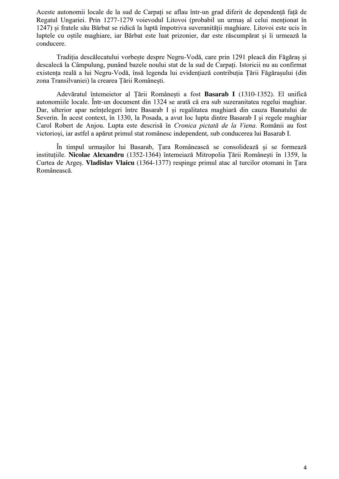 # TEMA 2. Autonomii locale și instituții centrale în spațiul românesc (secolele IX-
XVIII)
## Obstea sătească
După retragerea aureliană, e