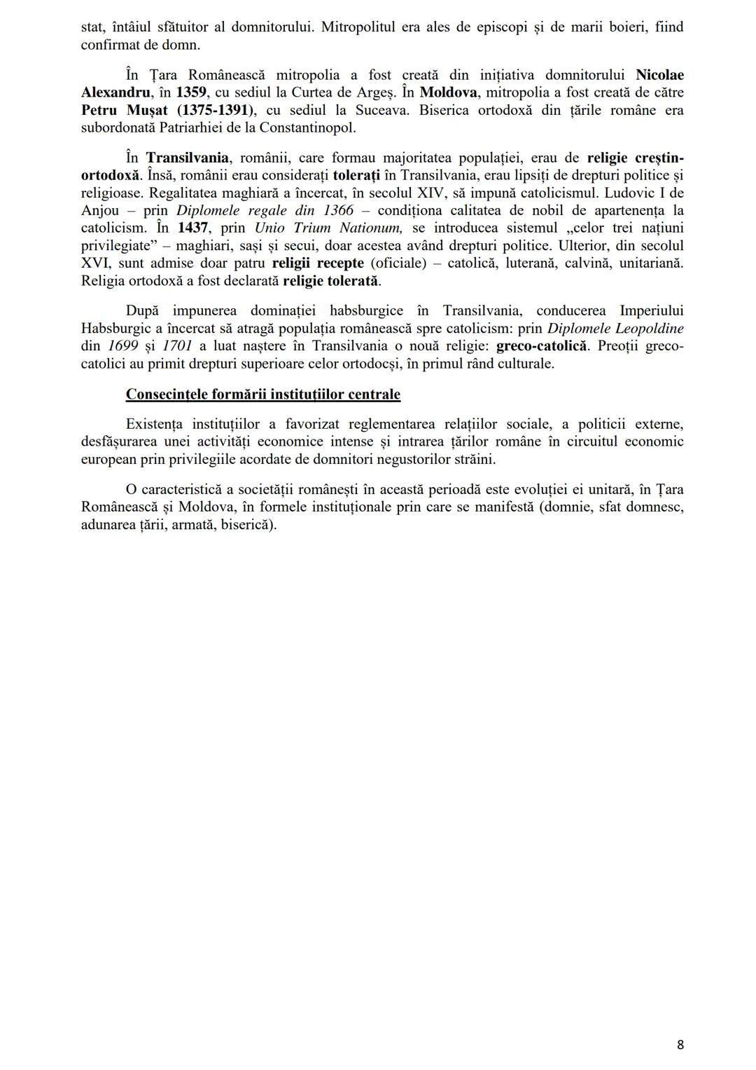 # TEMA 2. Autonomii locale și instituții centrale în spațiul românesc (secolele IX-
XVIII)
## Obstea sătească
După retragerea aureliană, e