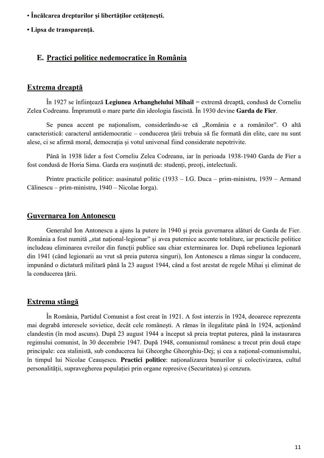 # Tema 6. Secolul XX- între democrație și totalitarism. Ideologii și practici politice în
România și în Europa
I. Clarificarea unor noţiuni