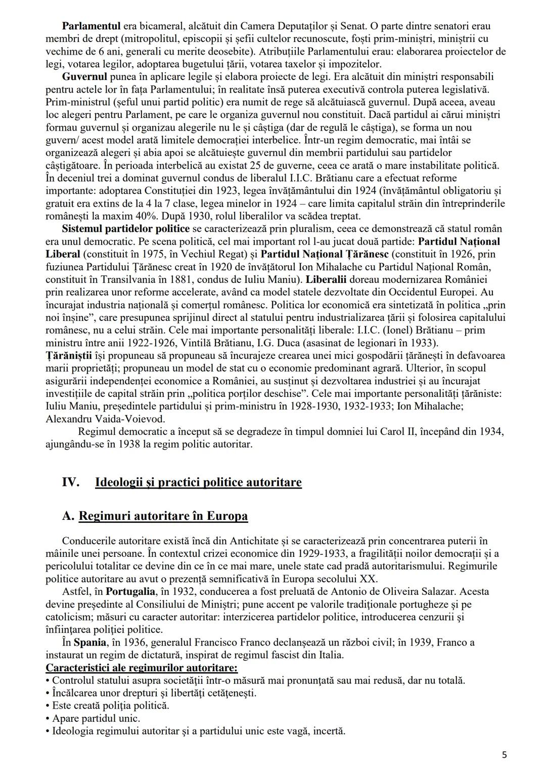 # Tema 6. Secolul XX- între democrație și totalitarism. Ideologii și practici politice în
România și în Europa
I. Clarificarea unor noţiuni