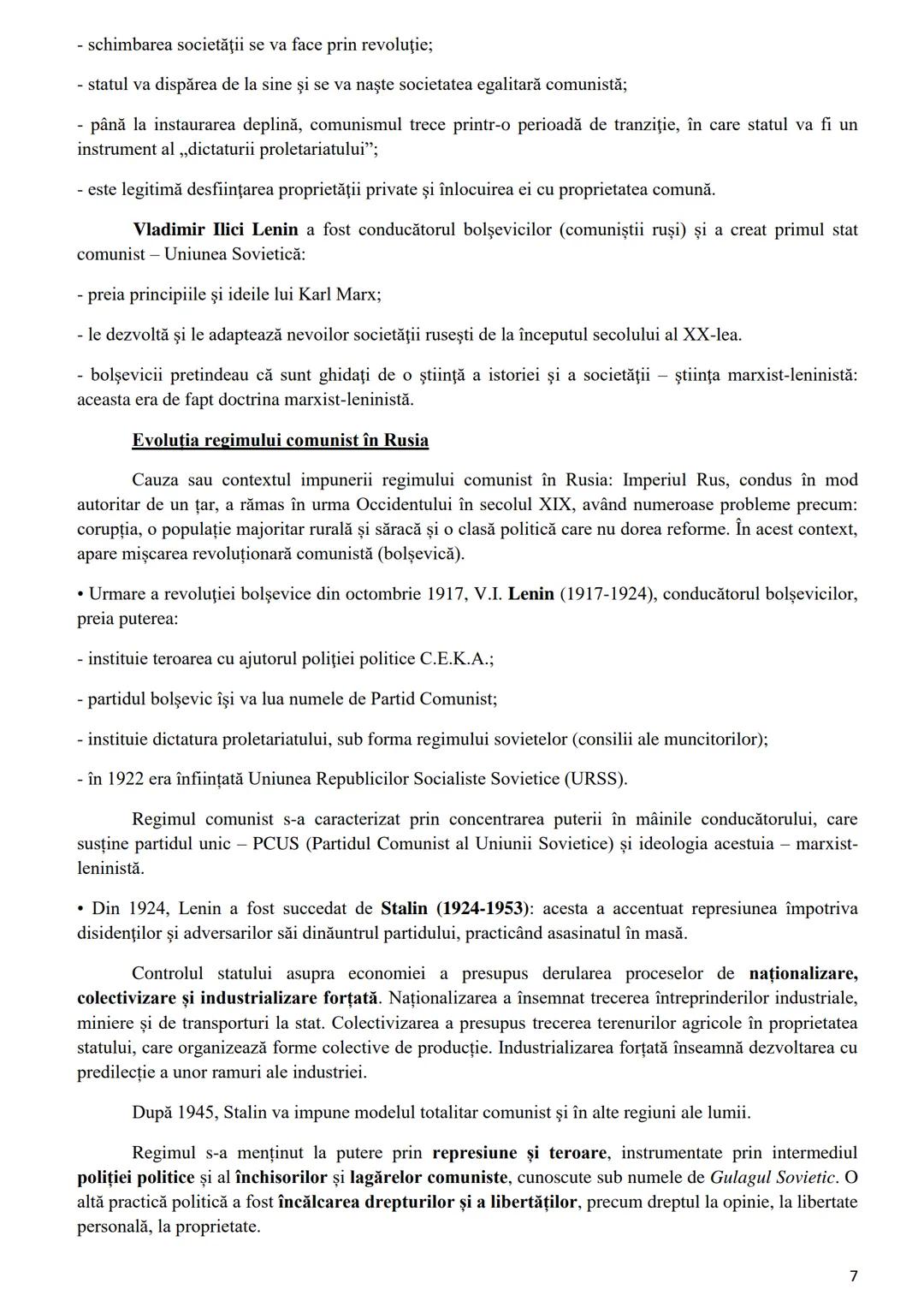# Tema 6. Secolul XX- între democrație și totalitarism. Ideologii și practici politice în
România și în Europa
I. Clarificarea unor noţiuni