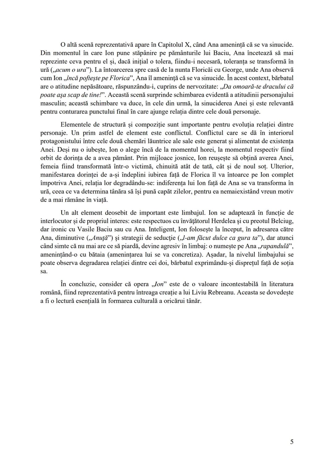 # Ion
Liviu Rebreanu
Particularități ale textului
Romanul „Ion", de Liviu Rebreanu, apare în anul 1920 și este, conform criticului Eugen