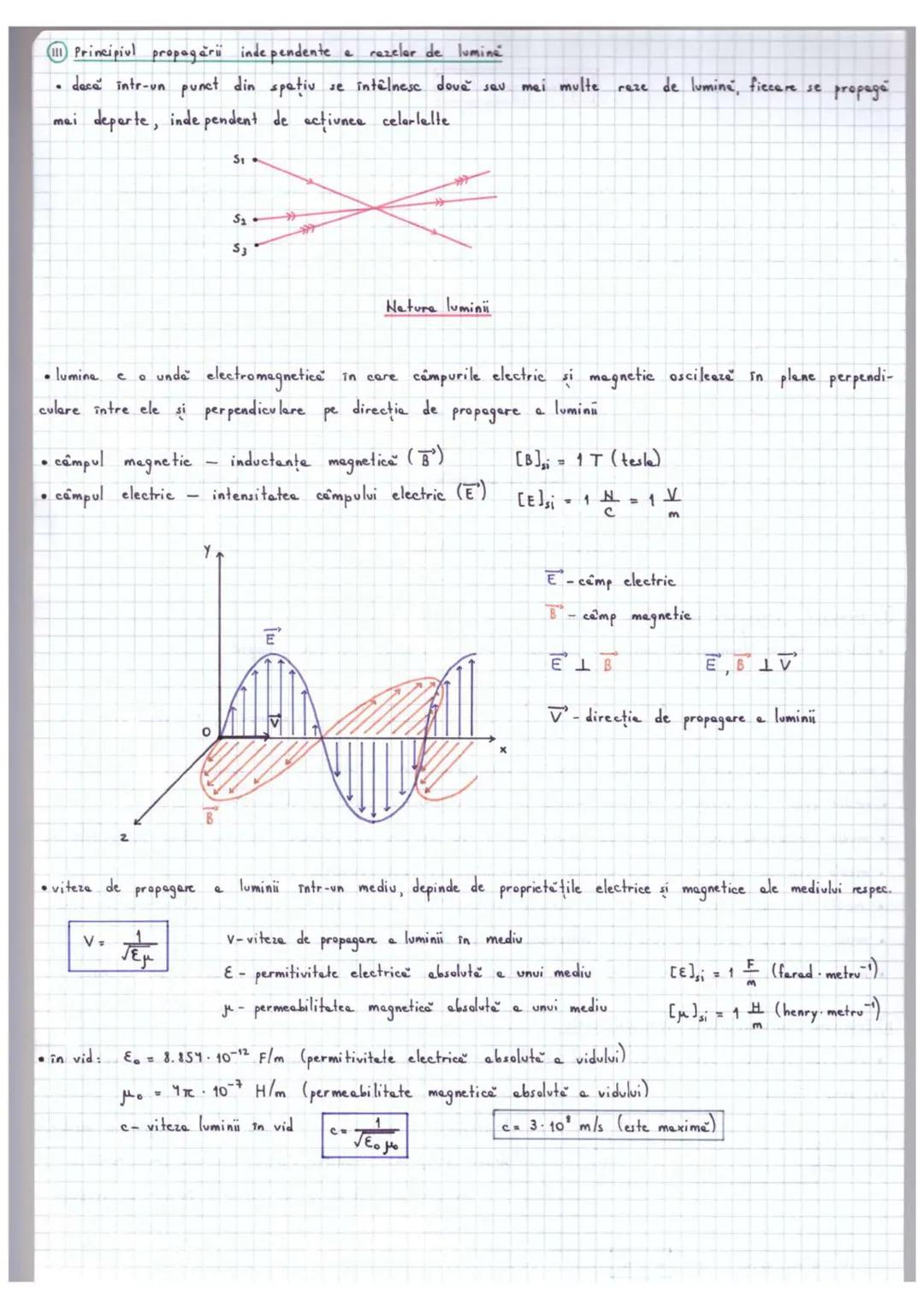 # Optica geometrică
•studieze propageres luminü în diferite medii transparente fără a ține cont de nature lumini
• rază de lumină dreapta