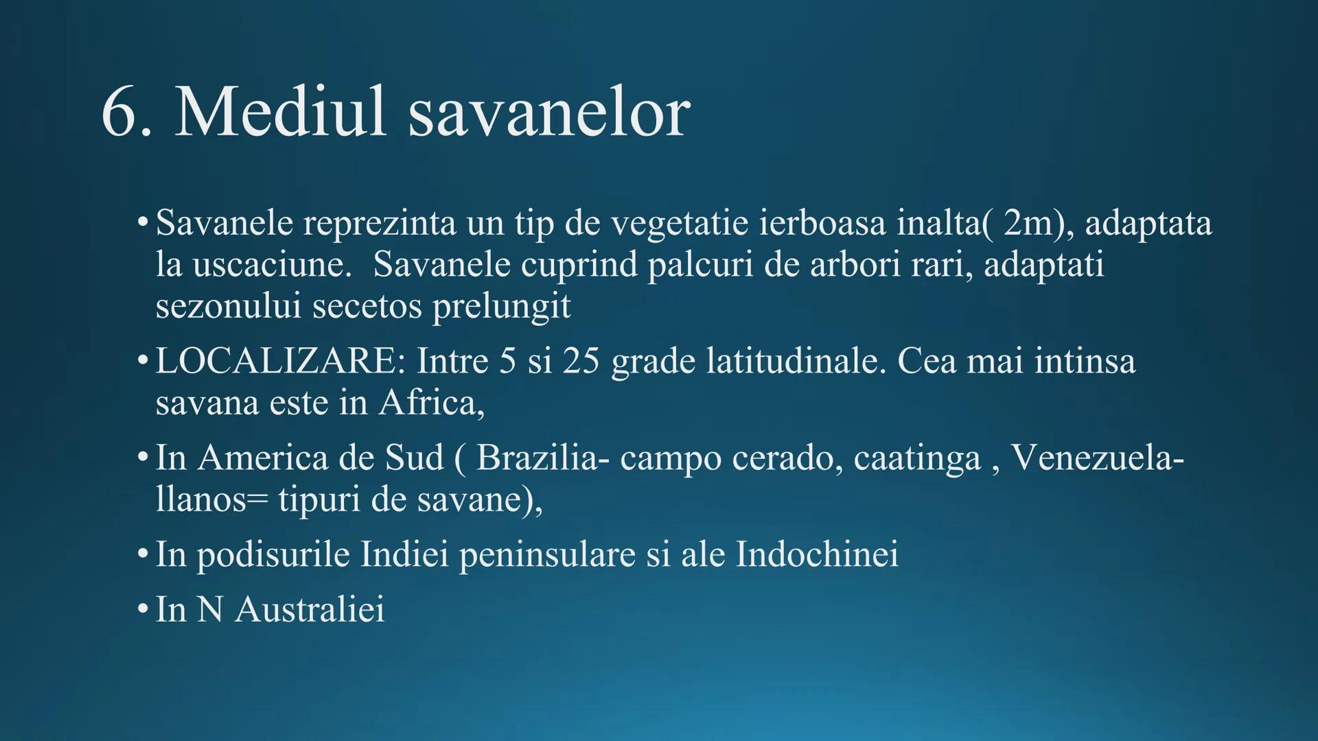 # Tipuri de medii # Mediile zonei calde
# 1. MEDIUL ECUATORIAL
Padurea ecuatoriala # Localizare
* Latitudinal, intre 5-5 grade latitudi