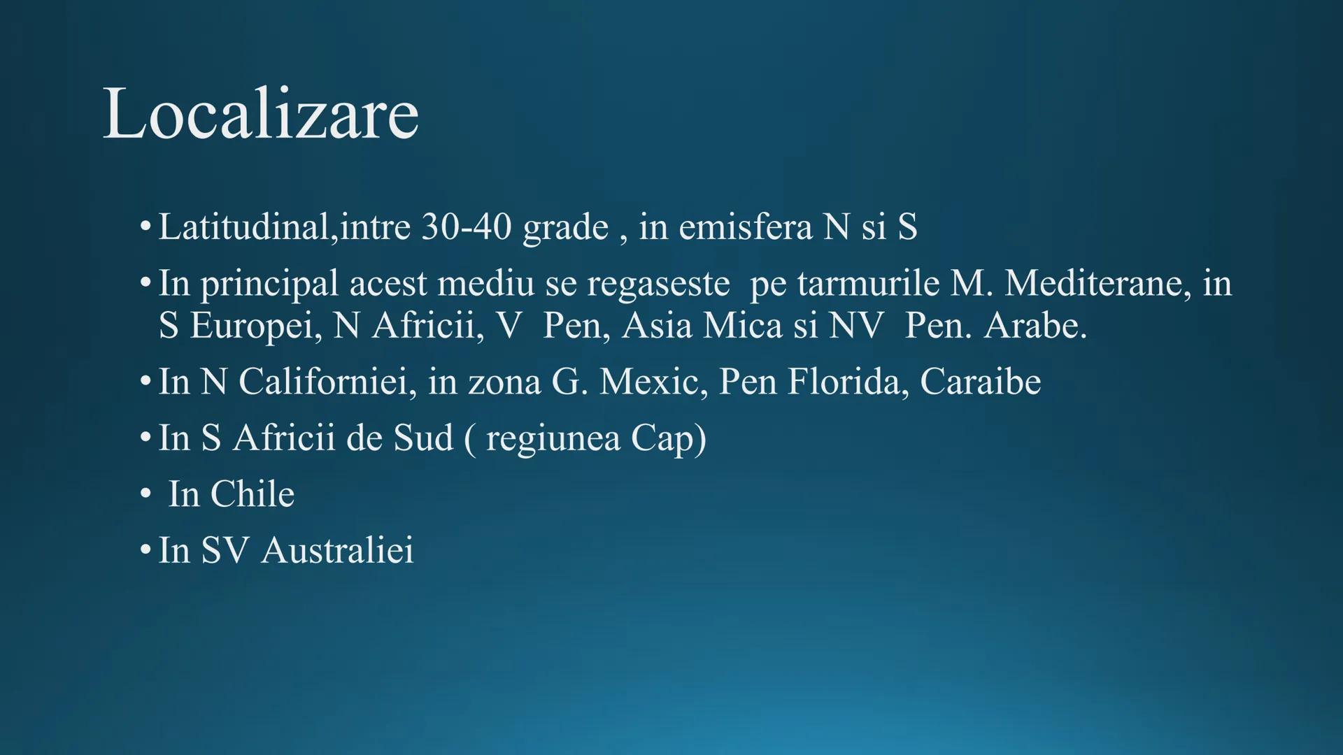 # Tipuri de medii # Mediile zonei calde
# 1. MEDIUL ECUATORIAL
Padurea ecuatoriala # Localizare
* Latitudinal, intre 5-5 grade latitudi